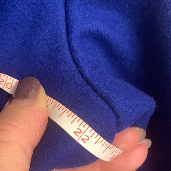 NWOT Wool Coat Royal Blue Preston and York XL - Picture 10 of 15